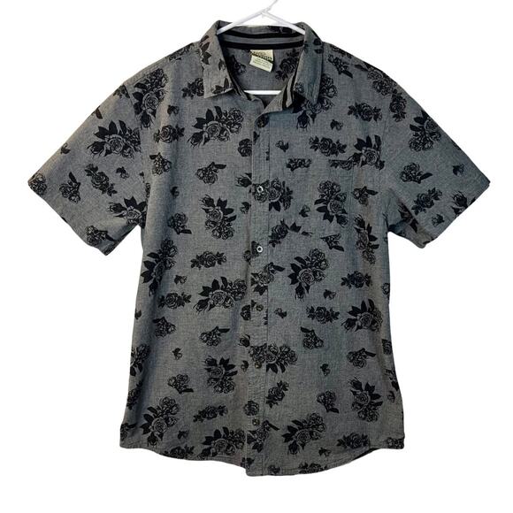 Dravus Men’s Floral Casual Button Up Shirt Size L - Picture 1 of 4